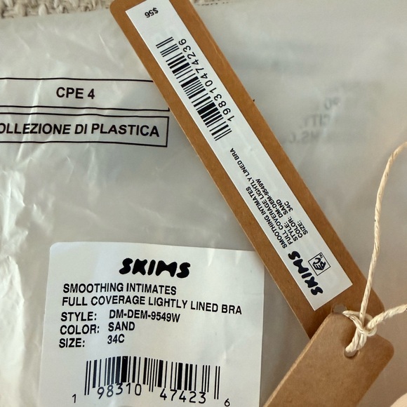 SKIMS Women's Tan Bra - Picture 3 of 3